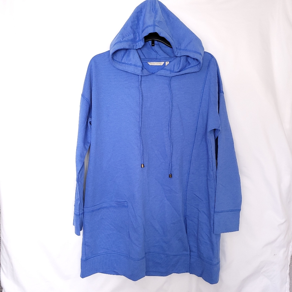 SOFT SURROUNDINGS Women's Tunic Length Long Sleeve Soho Hoodie MEDIUM